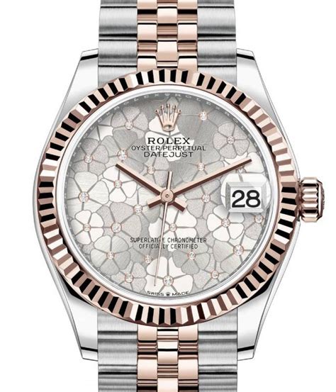 rolex datejust floral motif price|rolex datejust gold bracelet.